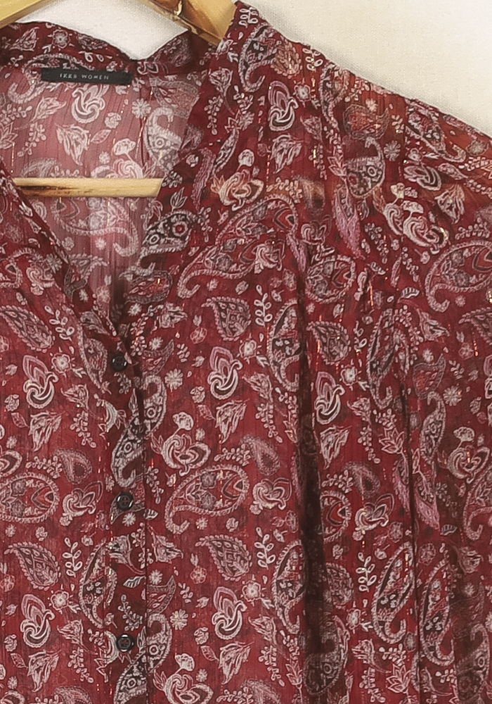 Blouse Rouge et Blanche - Taille XS/34 de la marque IKKS | PARAD60864 - Vendu par Paradigme - Image 3