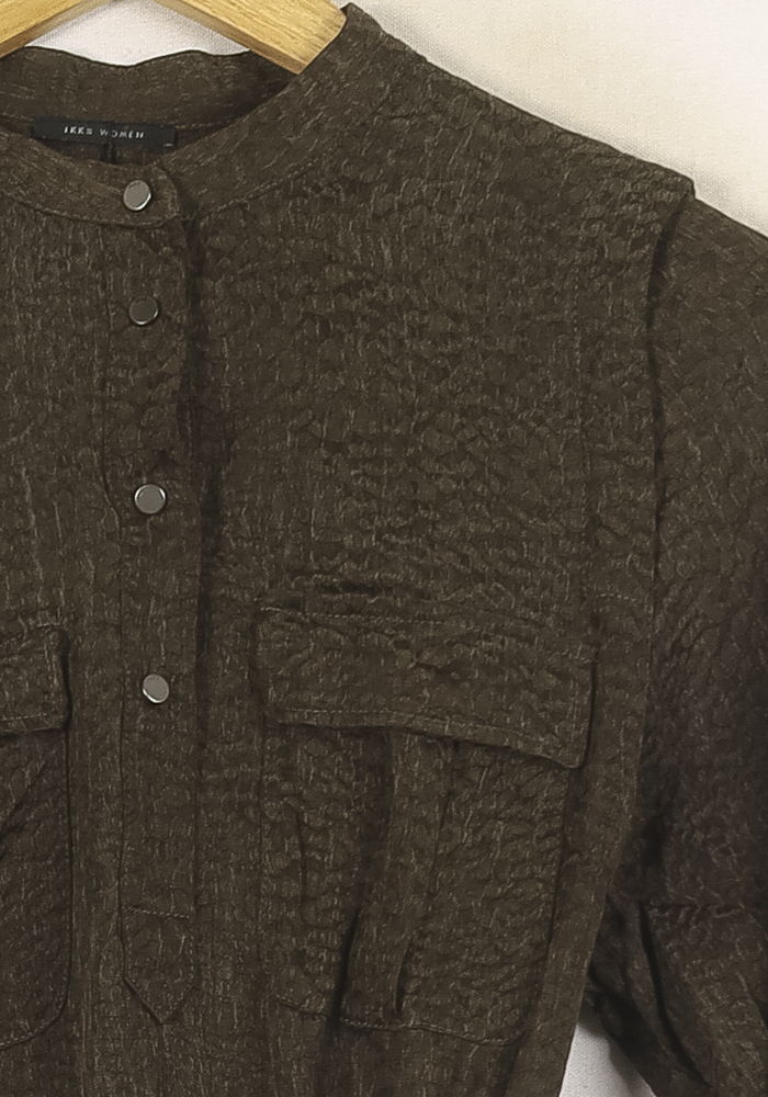 Robe Chemise Verte - Taille XS/34 de la marque IKKS | PARAD60866 - Vendu par Paradigme - Image 3