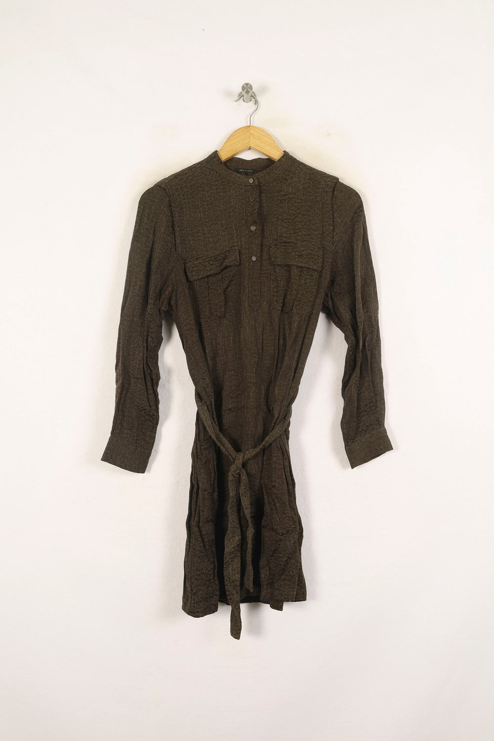 Robe Chemise Verte - Taille XS/34 de la marque IKKS | PARAD60866 - Vendu par Paradigme - Image 2