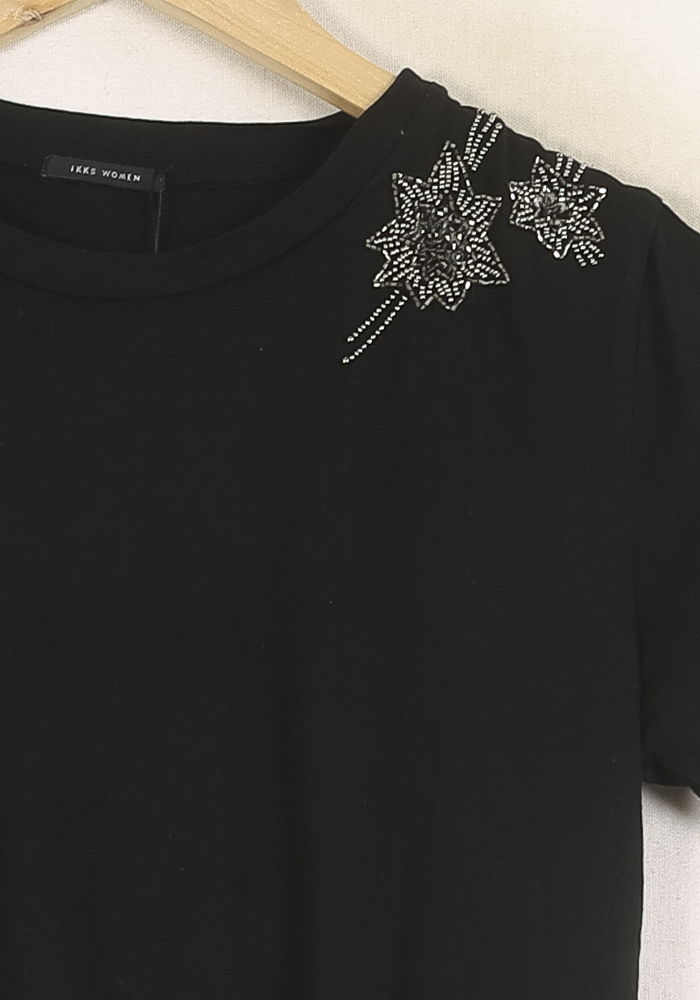 Tee-shirt Noir - Taille S/36 de la marque IKKS | PARAD60869 - Vendu par Paradigme - Image 3