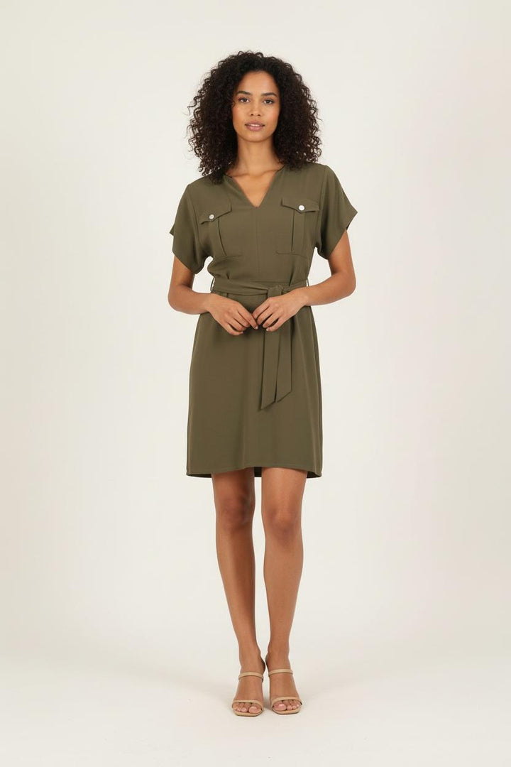 Robe Portefeuille Verte - Taille XS/34 de la marque IKKS | PARAD60872 - Vendu par Paradigme - Image 1