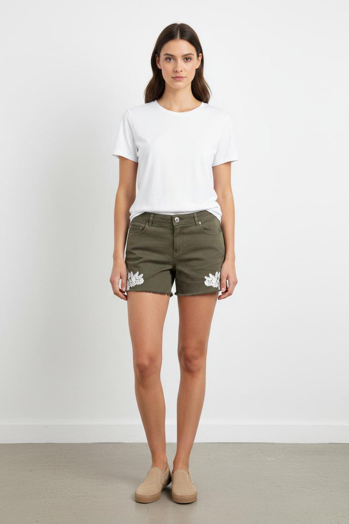 Short Vert et Blanc - Taille S/36 de la marque IKKS | PARAD60874 - Vendu par Paradigme - Image 1