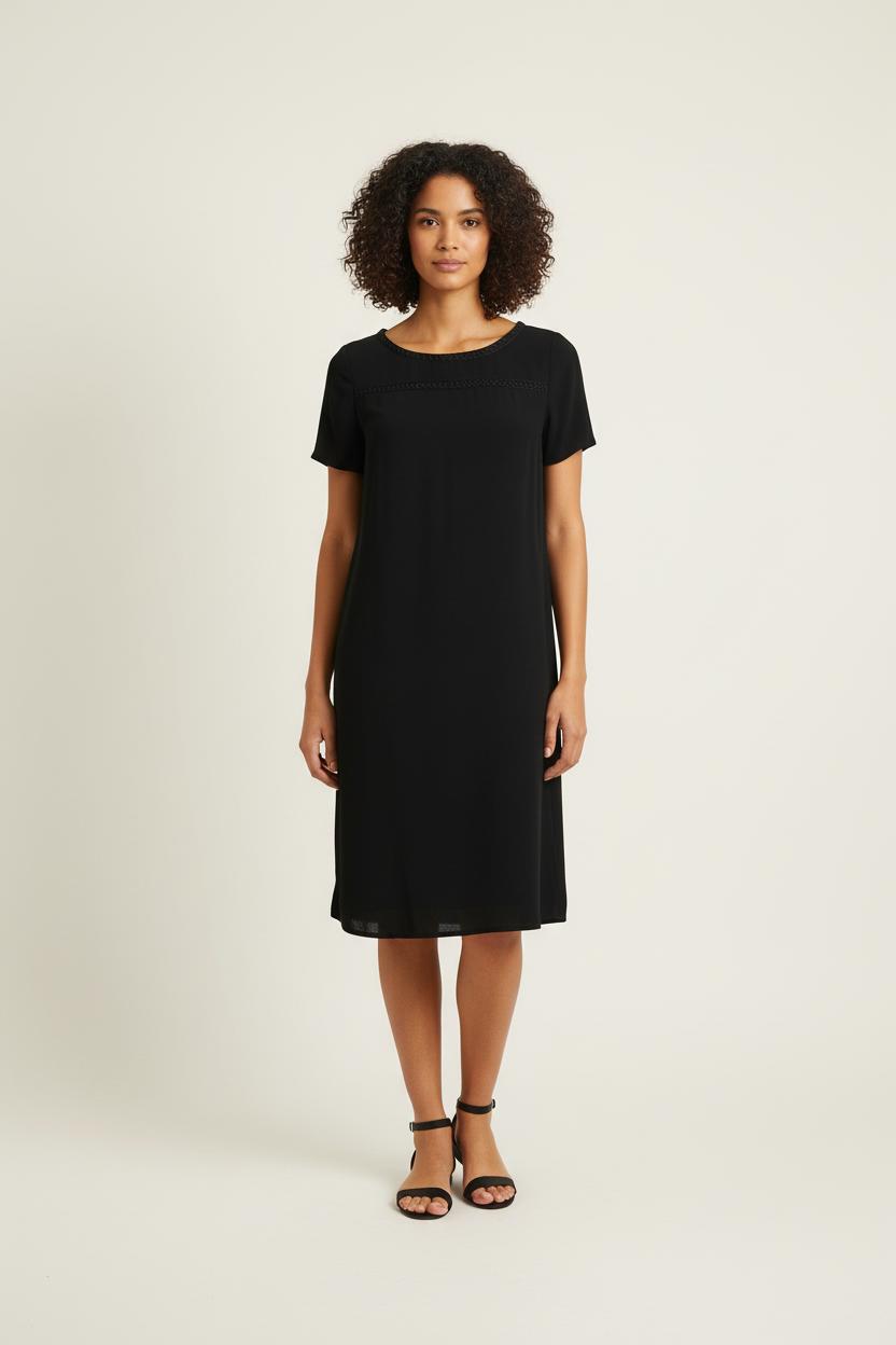 Robe Droite Noire - Taille M/38 de la marque IKKS | PARAD60875 - Vendu par Paradigme - Image 1