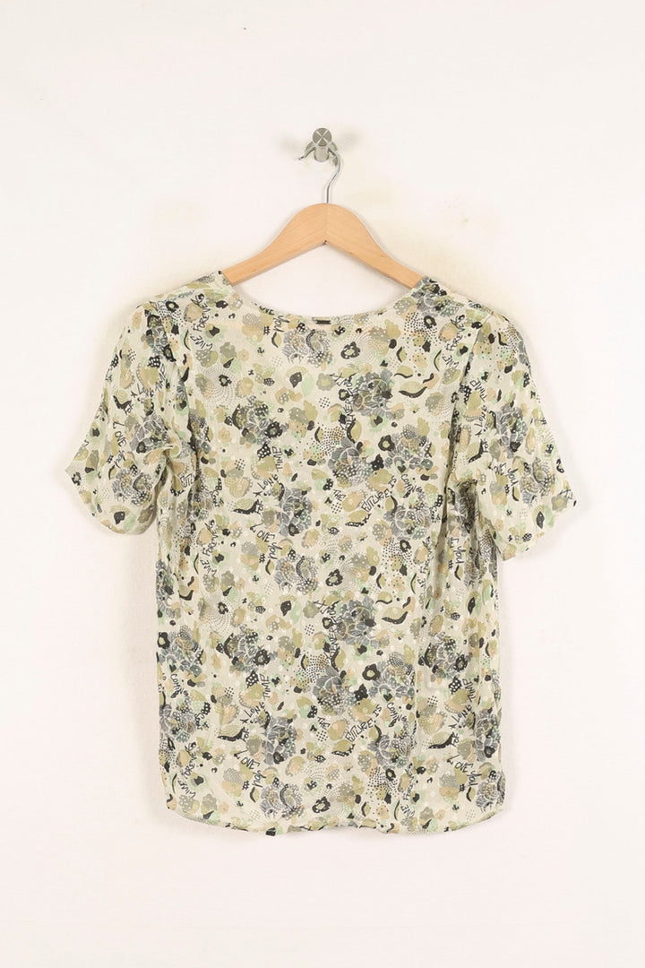 Blouse Verte et Noire - Taille XS/34 de la marque IKKS | PARAD60881 - Vendu par Paradigme - Image 4