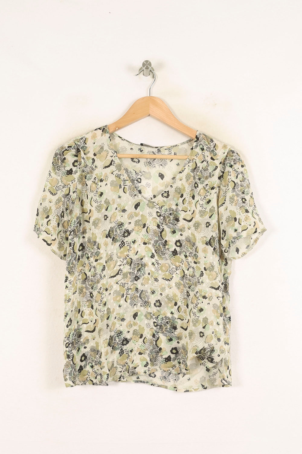 Blouse Verte et Noire - Taille XS/34 de la marque IKKS | PARAD60881 - Vendu par Paradigme - Image 2