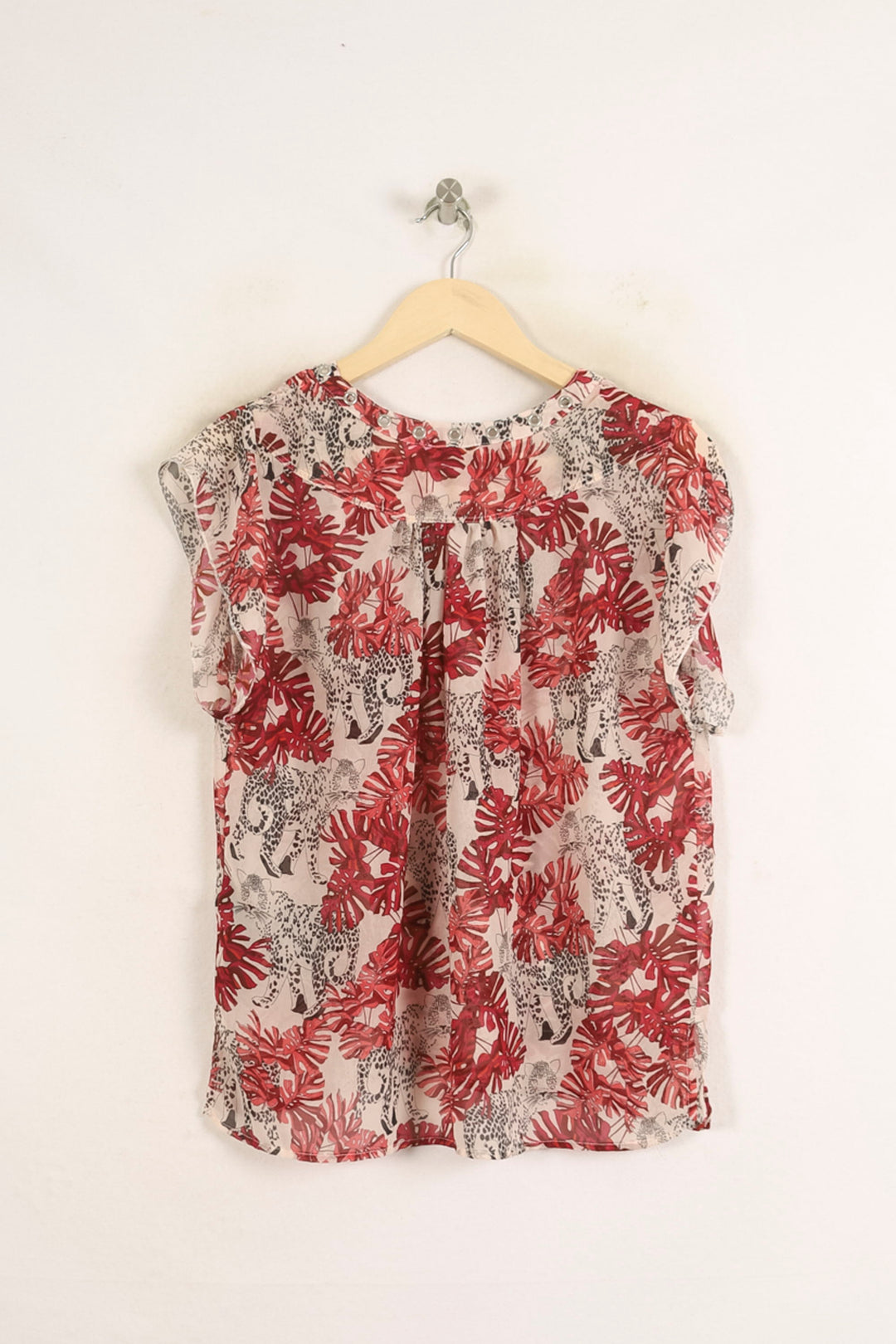 Blouse Rouge et Beige - Taille XL/42 de la marque IKKS | PARAD60882 - Vendu par Paradigme - Image 4