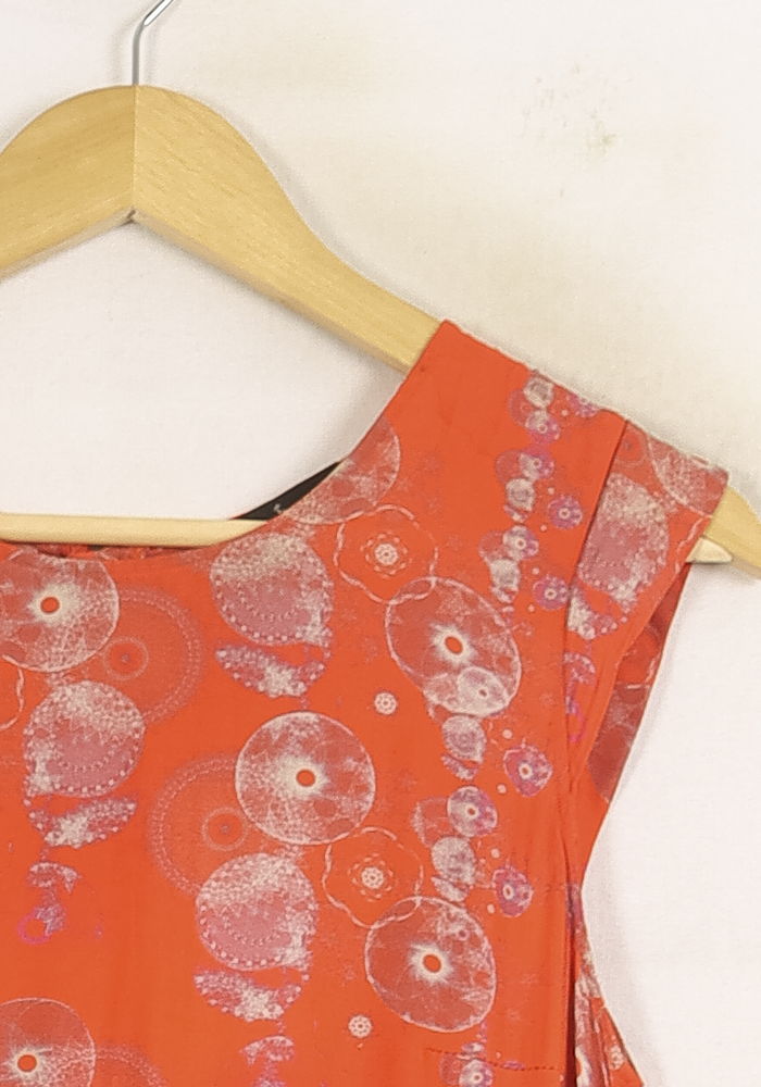 Robe Sans Manches Orange et Blanche - Taille L/40 de la marque One Step | PARAD60884 - Vendu par Paradigme - Image 3