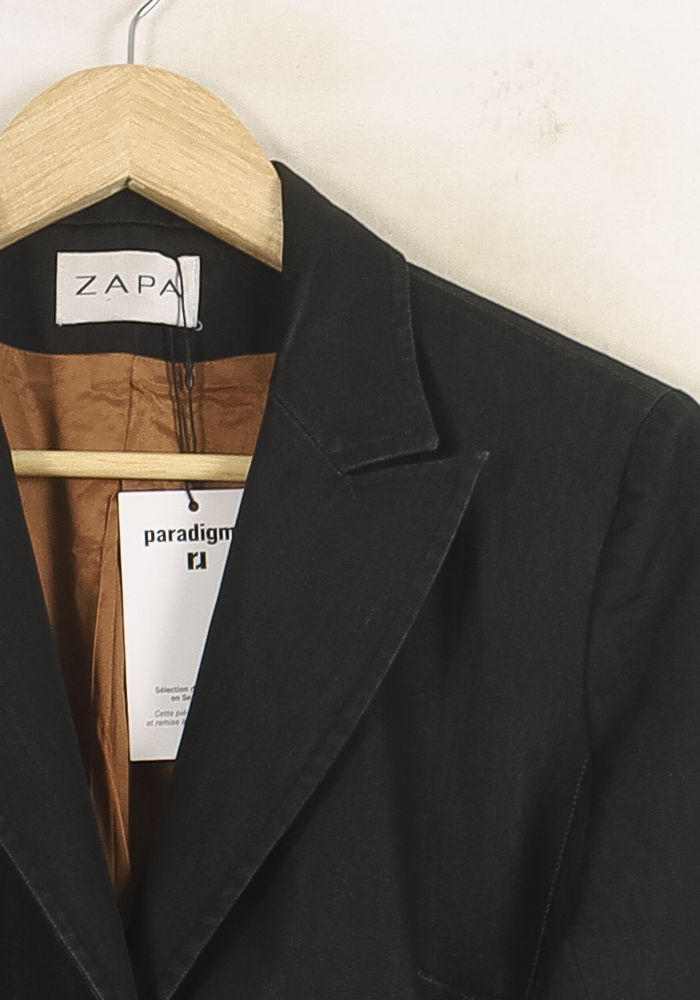 Veste Noire - Taille L/40 de la marque ZAPA | PARAD60885 - Vendu par Paradigme - Image 3