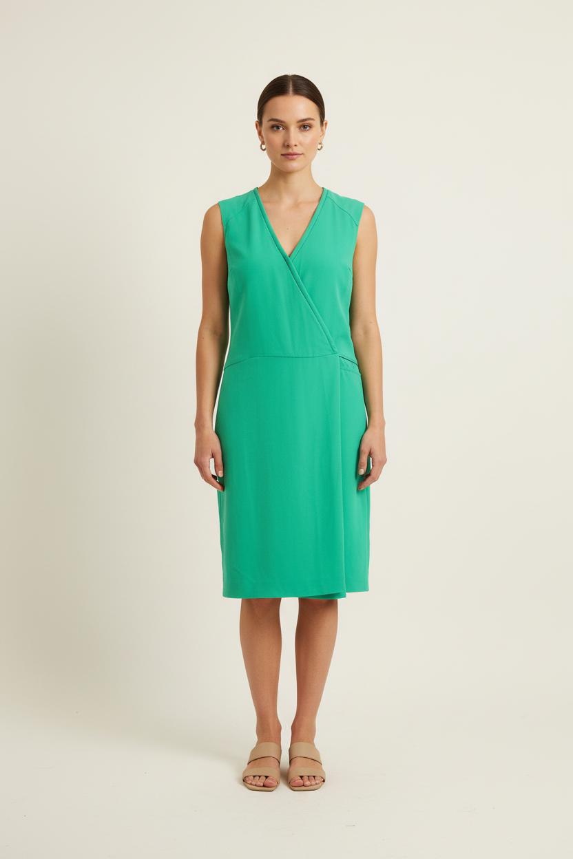 Robe Cache-Cœur Verte - Taille XL/42 de la marque ZAPA | PARAD60887 - Vendu par Paradigme - Image 1