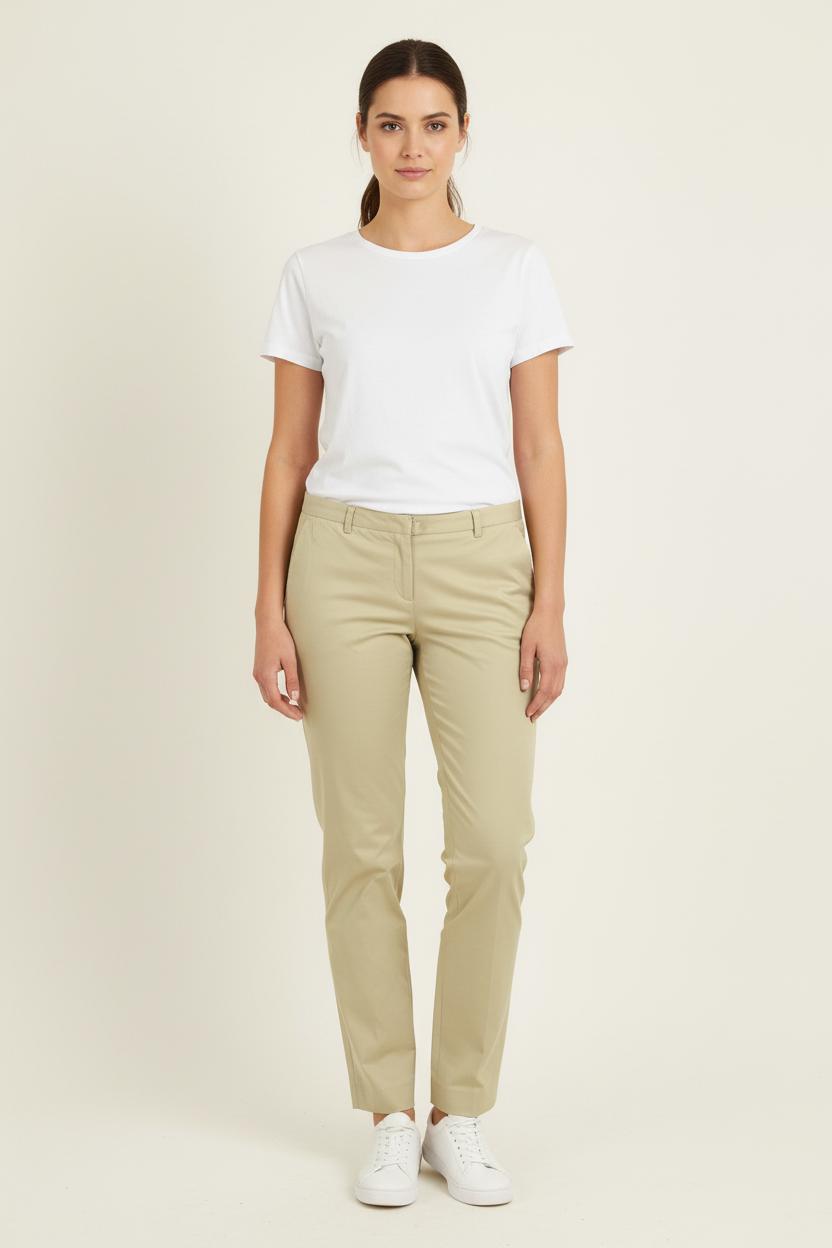 Pantalon Droit Beige - Taille XL/42 de la marque Pablo | PARAD60894 - Vendu par Paradigme - Image 1
