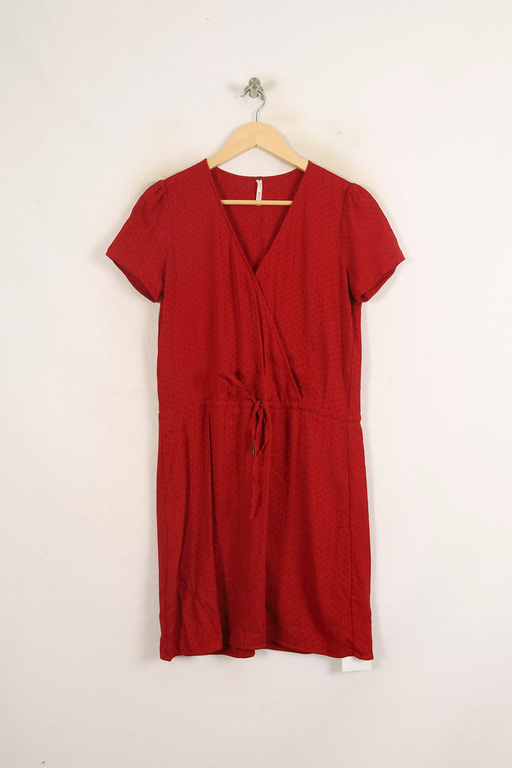 Robe Portefeuille Rouge - Taille XS/34 de la marque I.Code | PARAD60897 - Vendu par Paradigme - Image 2