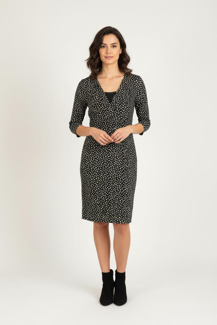 Robe Midi Noire et Blanche - Taille M/38 de la marque One Step | PARAD60899 - Vendu par Paradigme - Image 1
