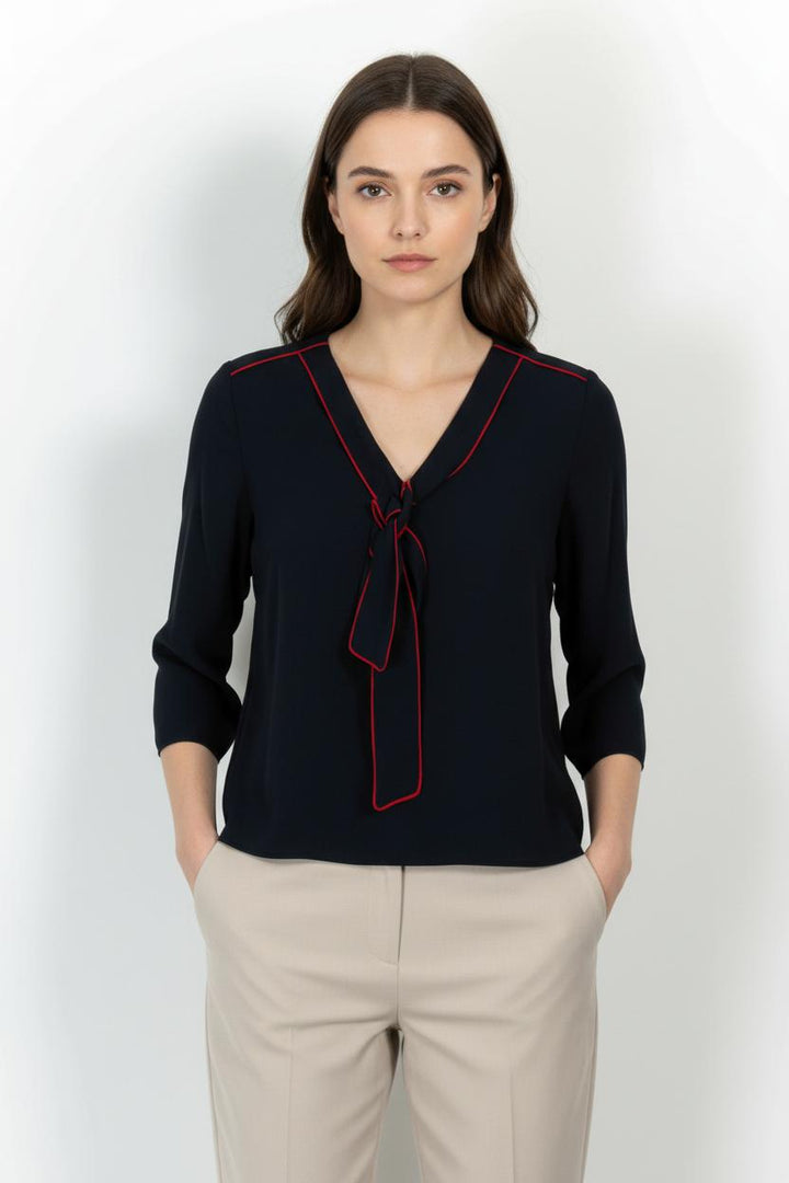 Blouse Bleu et Rouge - Taille S/36 de la marque Claudie Pierlot | PARAD60900 - Vendu par Paradigme - Image 1