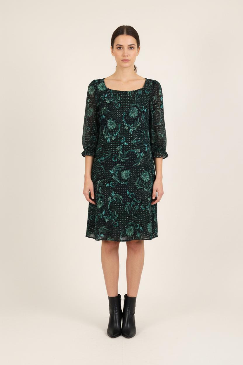 Robe Noire et Verte - Taille XS/34 de la marque Claudie Pierlot | PARAD60901 - Vendu par Paradigme - Image 1