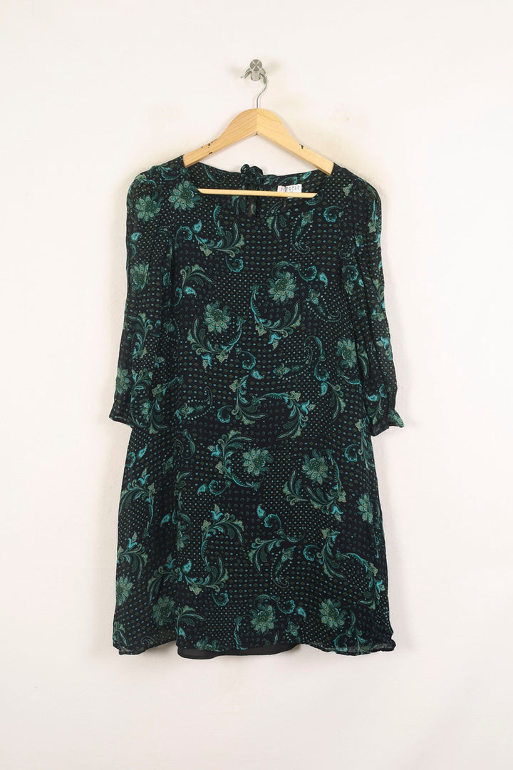 Robe Noire et Verte - Taille XS/34 de la marque Claudie Pierlot | PARAD60901 - Vendu par Paradigme - Image 2