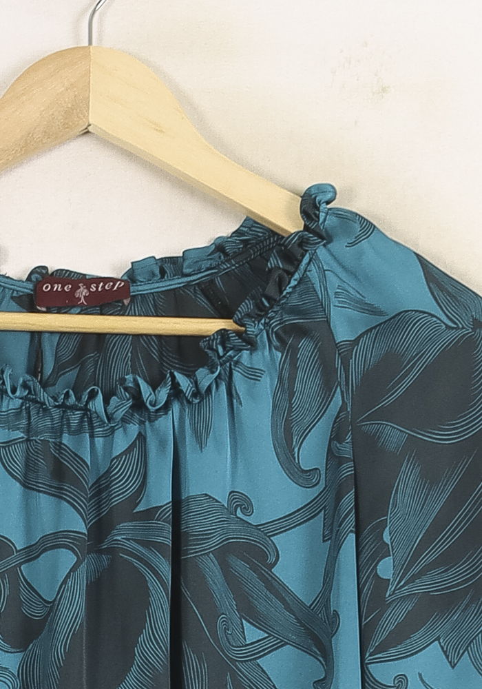 Blouse Bleue et Noire - Taille S/36 de la marque One Step | PARAD60913 - Vendu par Paradigme - Image 3