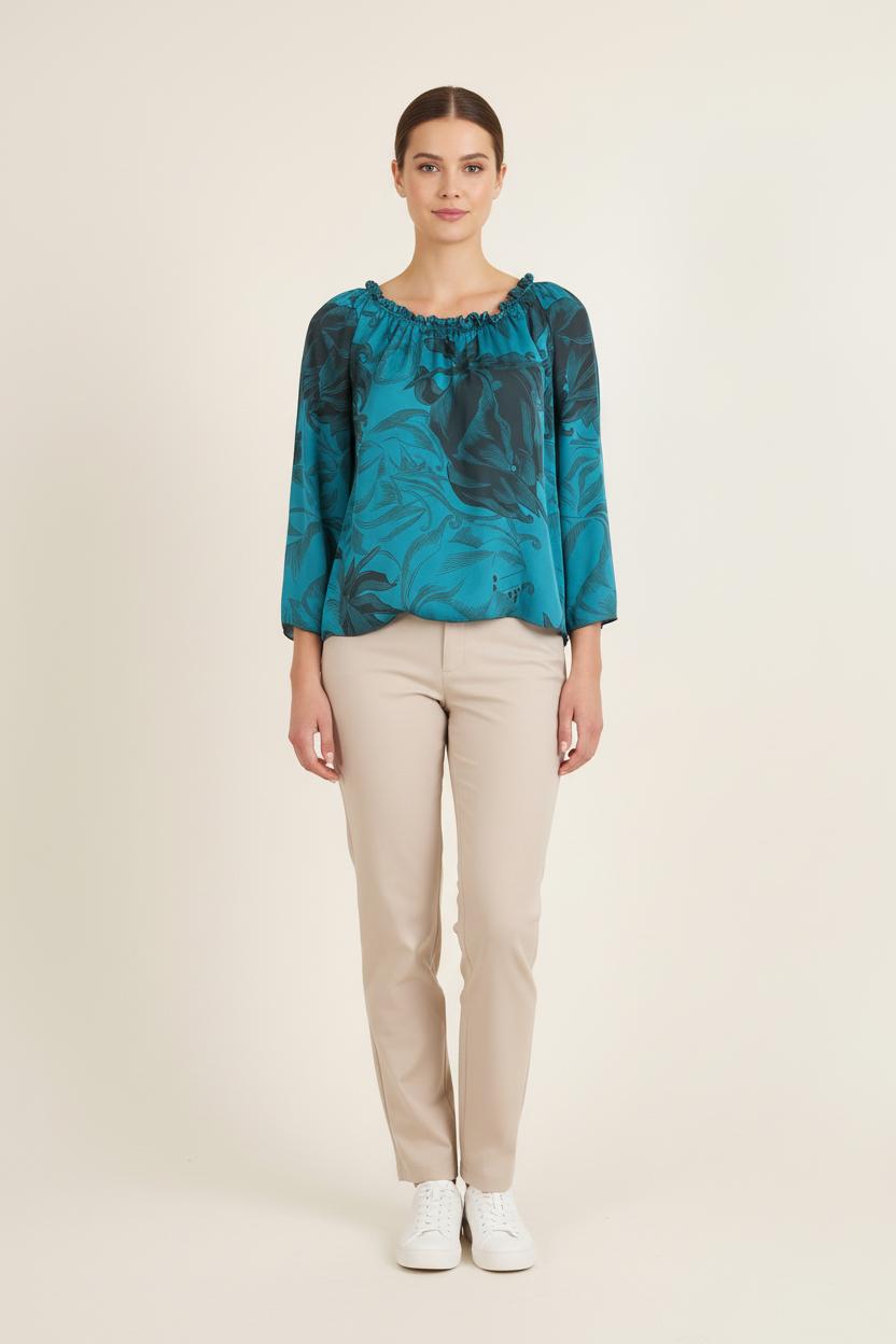 Blouse Bleue et Noire - Taille S/36 de la marque One Step | PARAD60913 - Vendu par Paradigme - Image 1