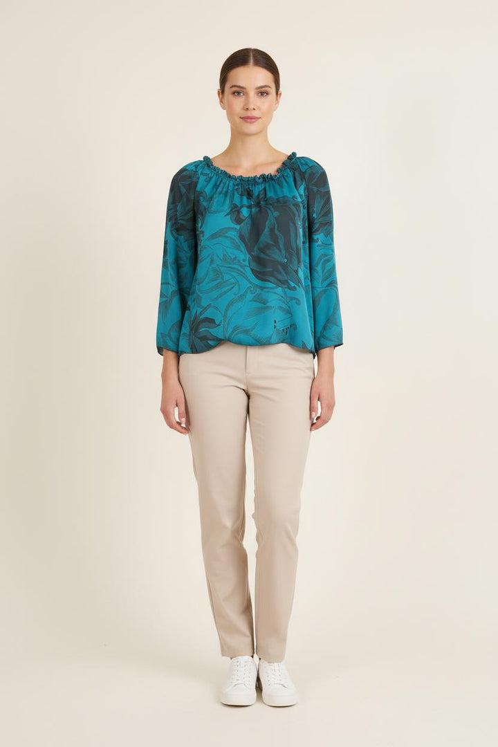 Blouse Bleue et Noire - Taille S/36 de la marque One Step | PARAD60913 - Vendu par Paradigme - Image 1