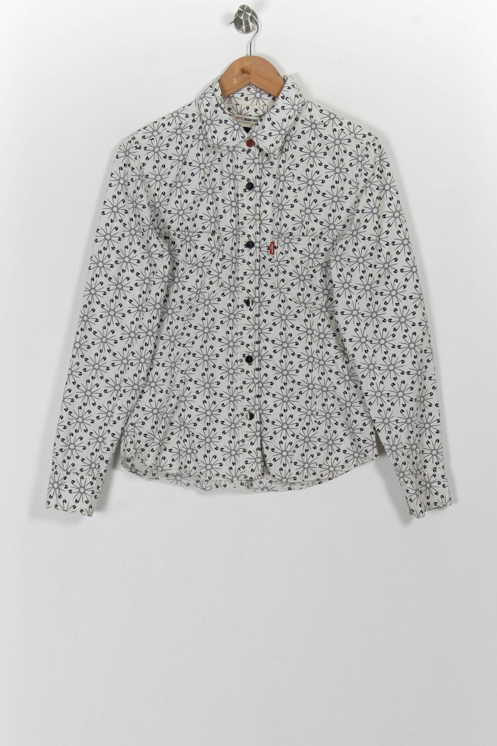 Chemise Blanche et Noire - Taille M/38 de la marque Levi's | PARAD60914 - Vendu par Paradigme - Image 2
