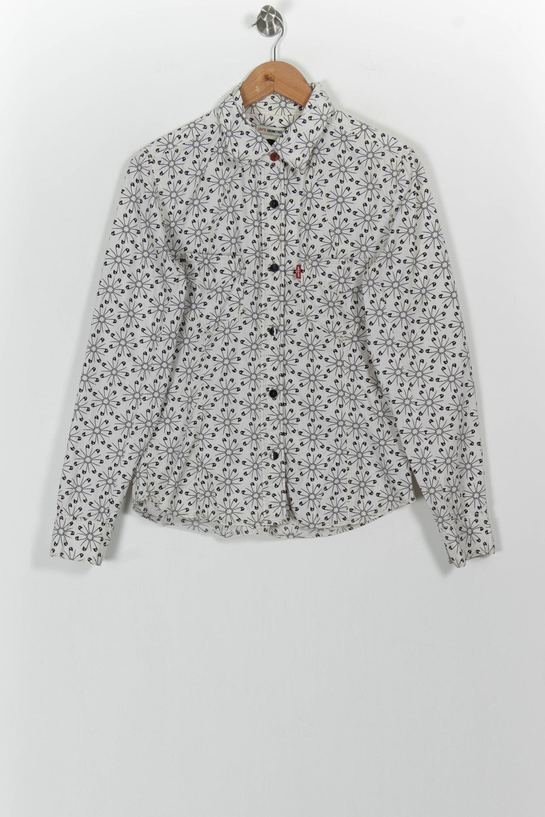 Chemise Blanche et Noire - Taille M/38 de la marque Levi's | PARAD60914 - Vendu par Paradigme - Image 2