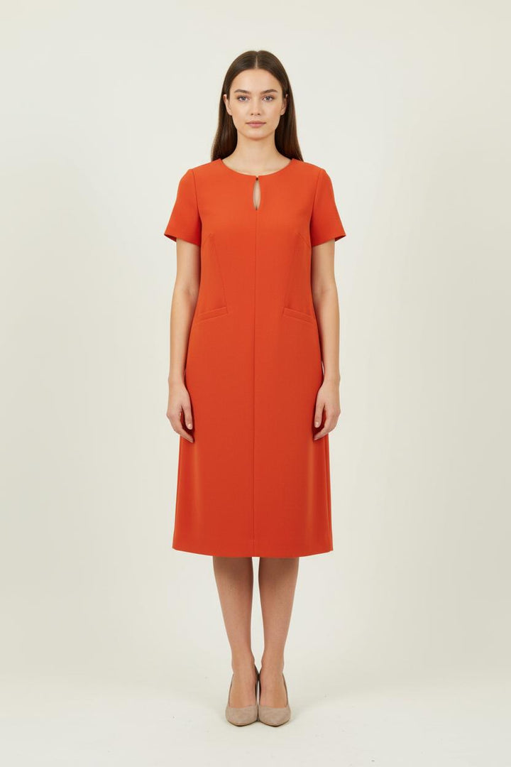 Robe Droite Orange - Taille XL/42 de la marque Caroll | PARAD60918 - Vendu par Paradigme - Image 1