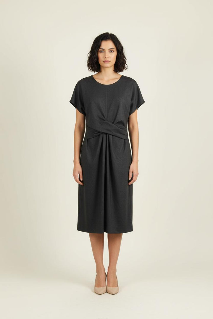 Robe Midi Grise - Taille XL/42 de la marque Caroll | PARAD60919 - Vendu par Paradigme - Image 1