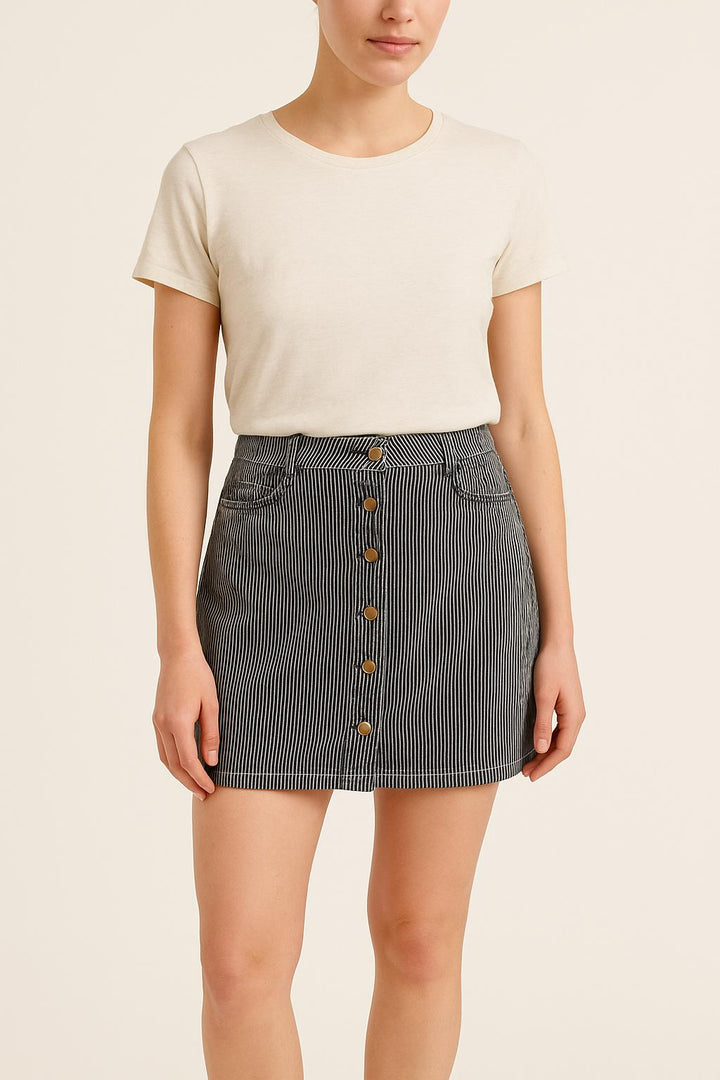 Jupe Courte Bleu et Blanc - Taille S/36 de la marque Suncoo | PARAD60923 - Vendu par Paradigme - Image 1
