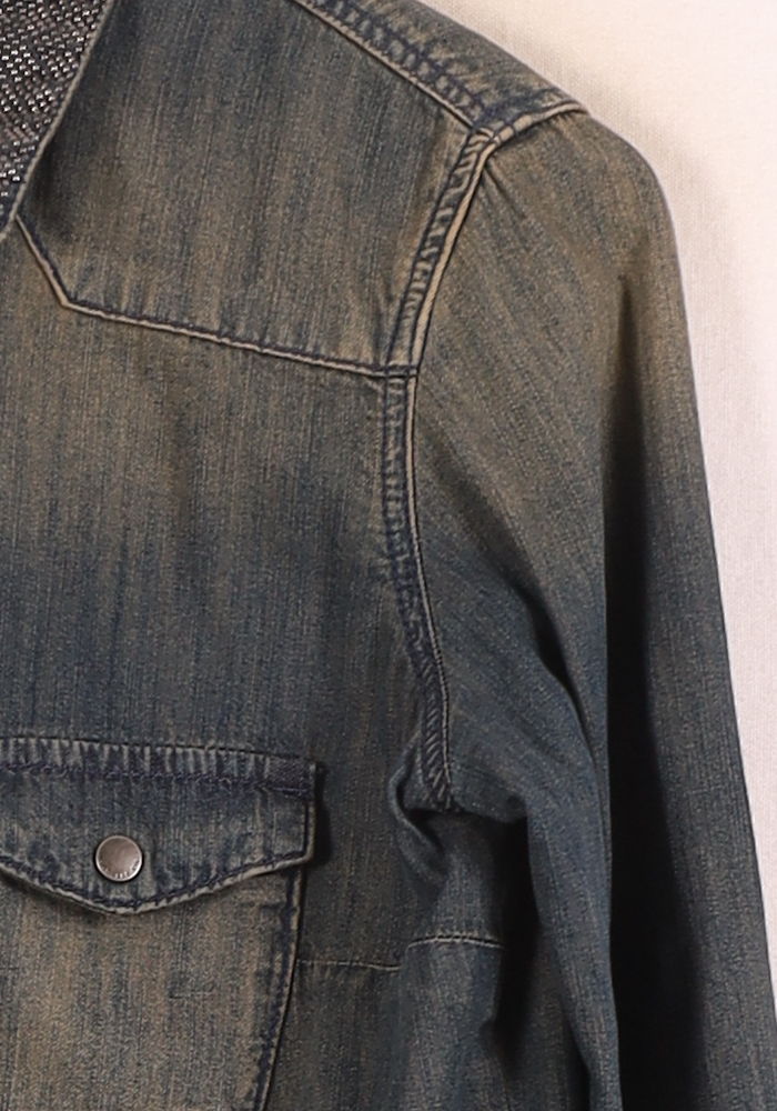 Chemise en Jean Bleue - Taille L/40 de la marque IKKS | PARAD60927 - Vendu par Paradigme - Image 3