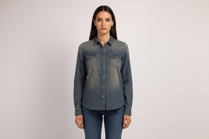 Chemise en Jean Bleue - Taille L/40