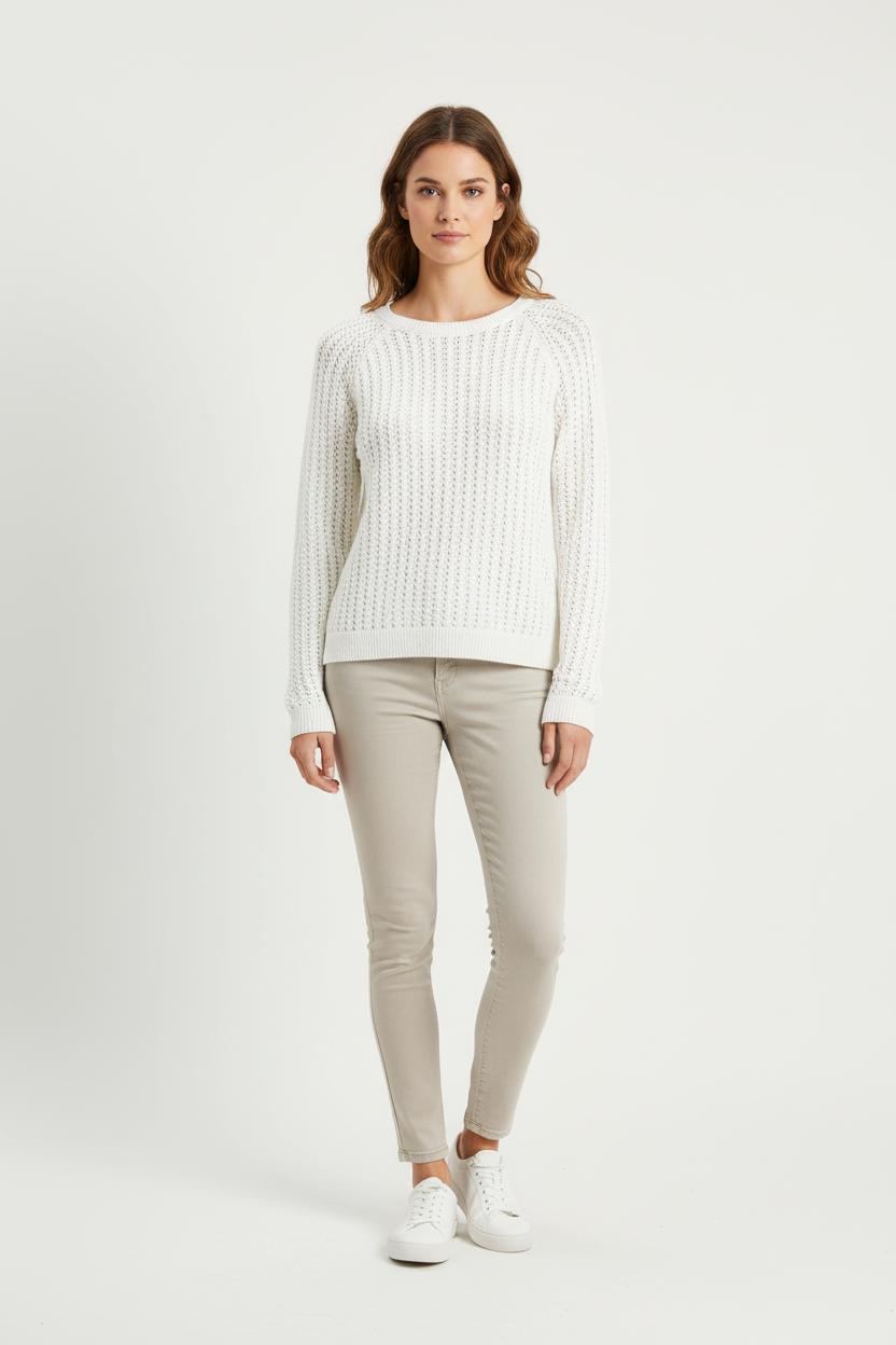 Pull Blanc - Taille S/36 de la marque Sud express | PARAD60936 - Vendu par Paradigme - Image 1