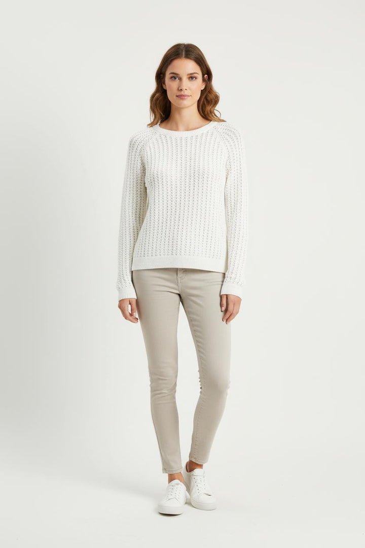 Pull Blanc - Taille S/36 de la marque Sud express | PARAD60936 - Vendu par Paradigme - Image 1