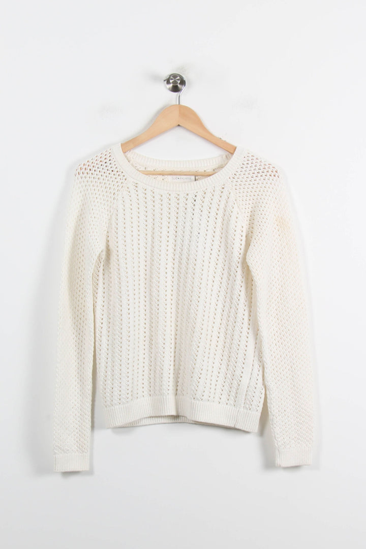 Pull Blanc - Taille S/36 de la marque Sud express | PARAD60936 - Vendu par Paradigme - Image 2