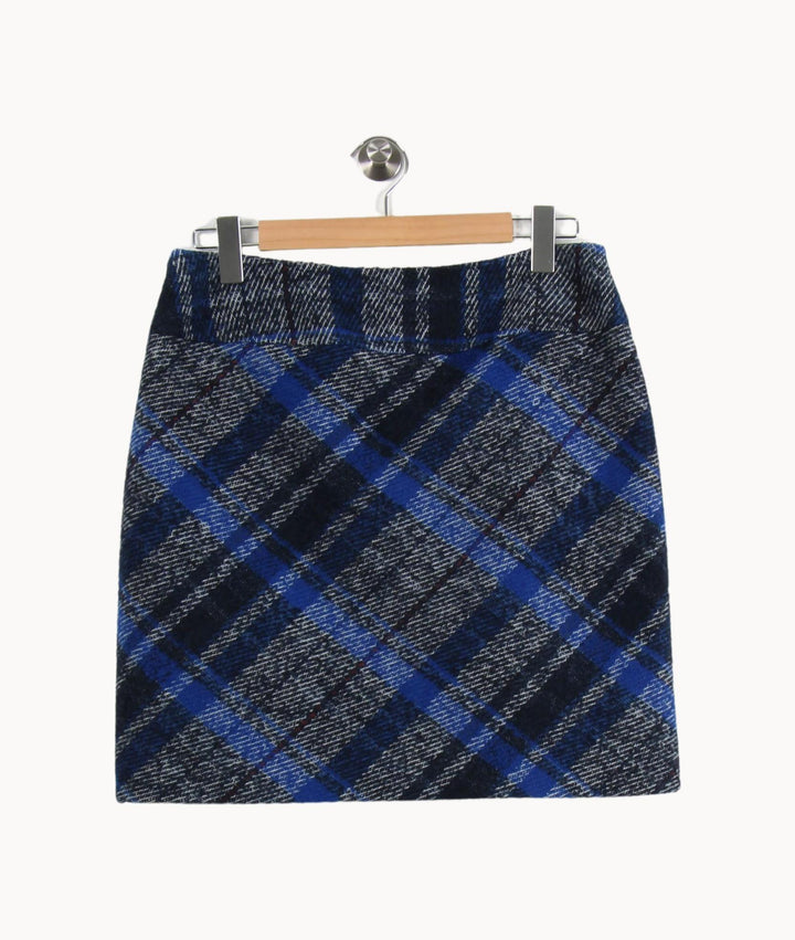 Jupe Courte Bleue et Noire - Taille XL/42 de la marque Caroll | PARAD60943 - Vendu par Paradigme - Image 4