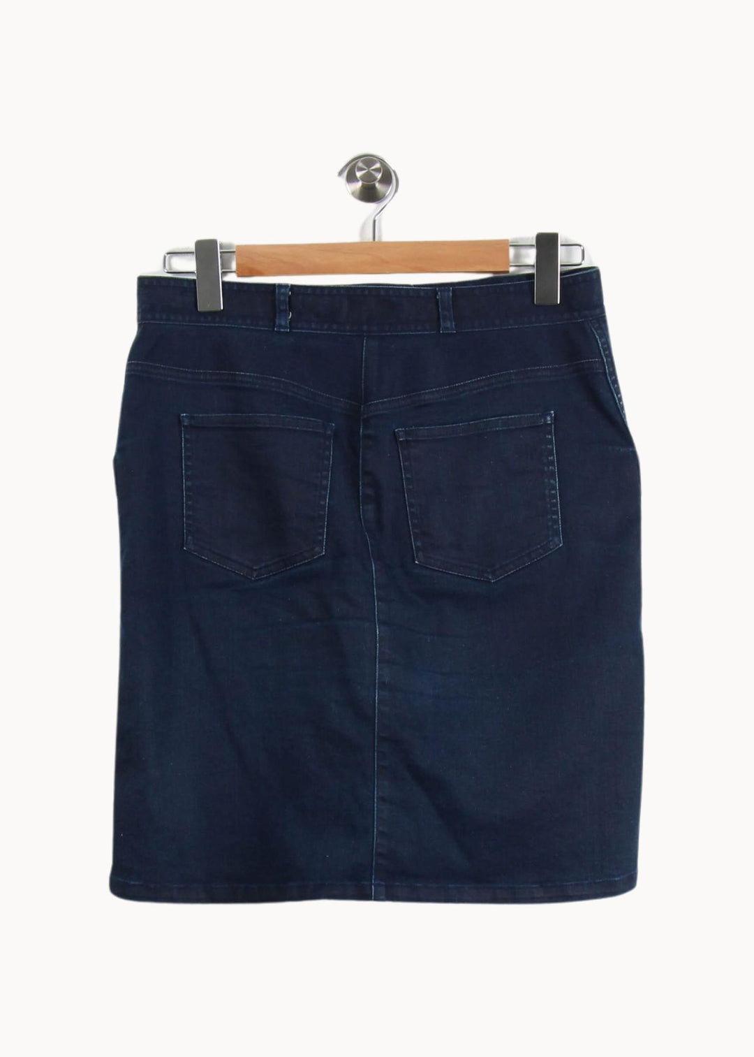 Jupe Droite Bleue - Taille M/38 de la marque A.P.C. | PARAD60948 - Vendu par Paradigme - Image 4