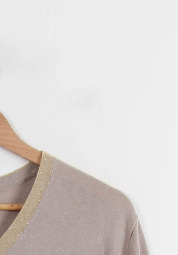 T-shirt Beige - Taille S/36 de la marque Sud express | PARAD60952 - Vendu par Paradigme - Image 3