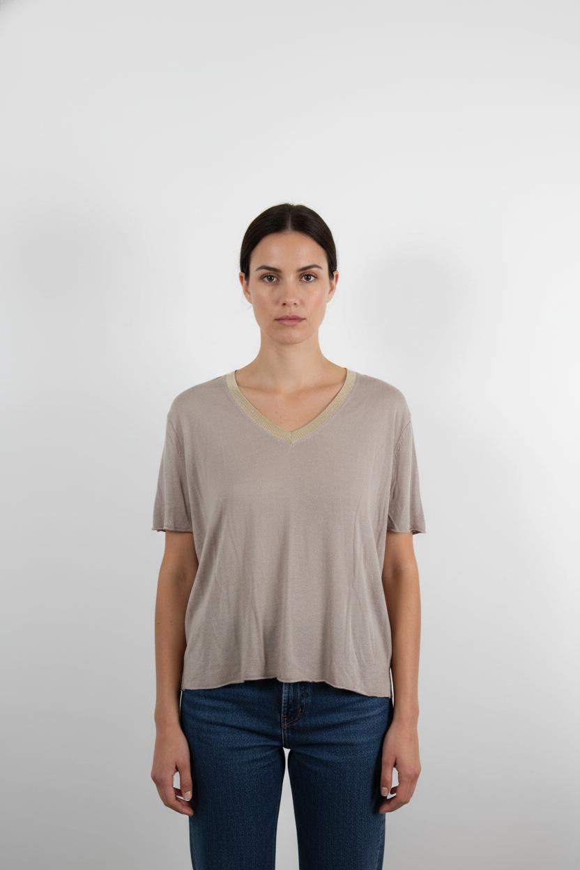 T-shirt Beige - Taille S/36