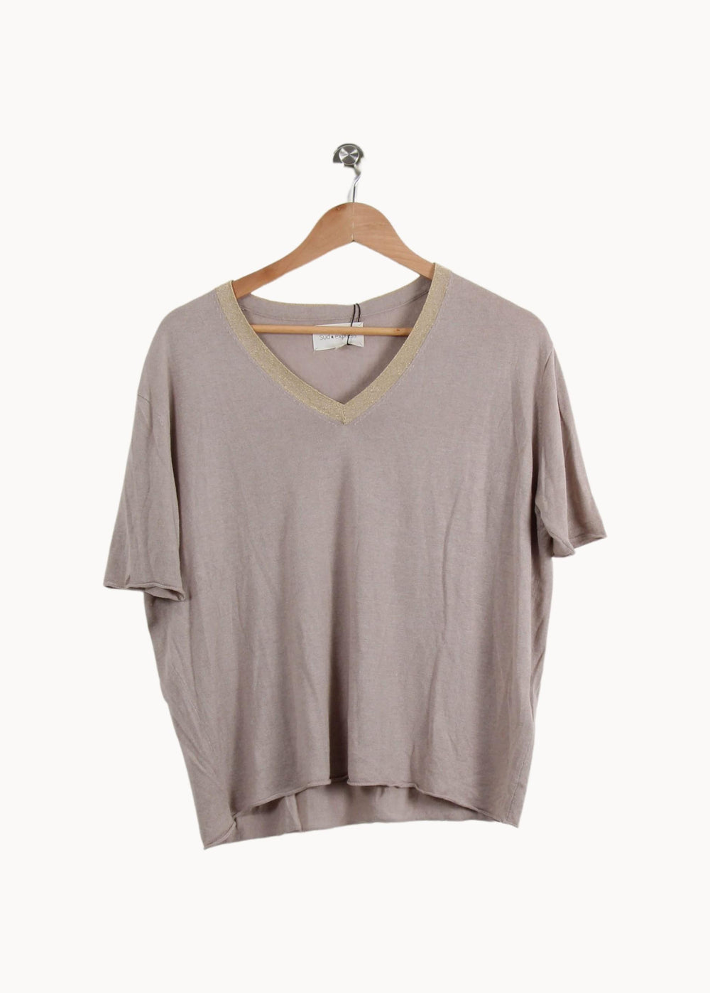 T-shirt Beige - Taille S/36 de la marque Sud express | PARAD60952 - Vendu par Paradigme - Image 2