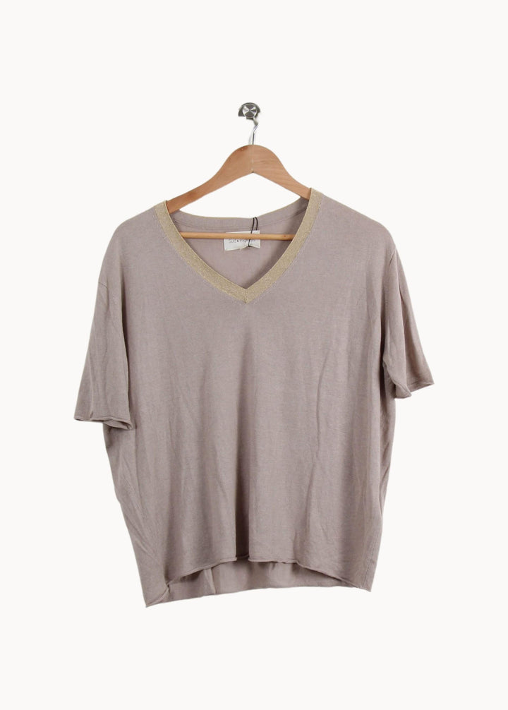T-shirt Beige - Taille S/36 de la marque Sud express | PARAD60952 - Vendu par Paradigme - Image 2