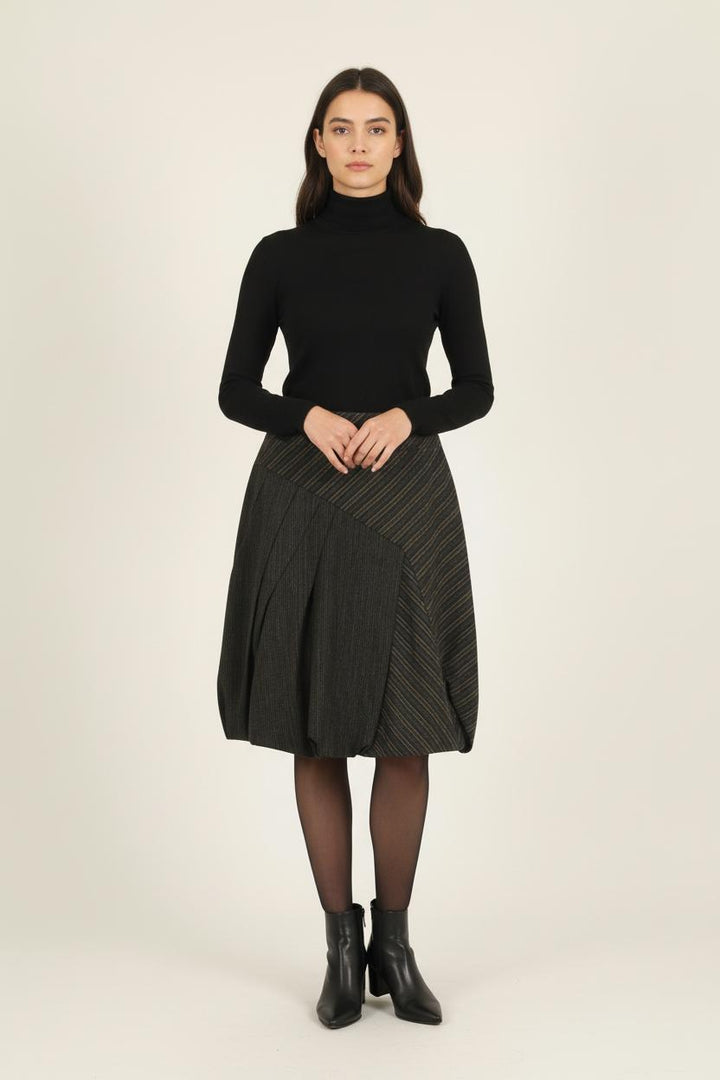 Jupe Midi Marron - Taille L/40 de la marque ZAPA | PARAD60960 - Vendu par Paradigme - Image 1