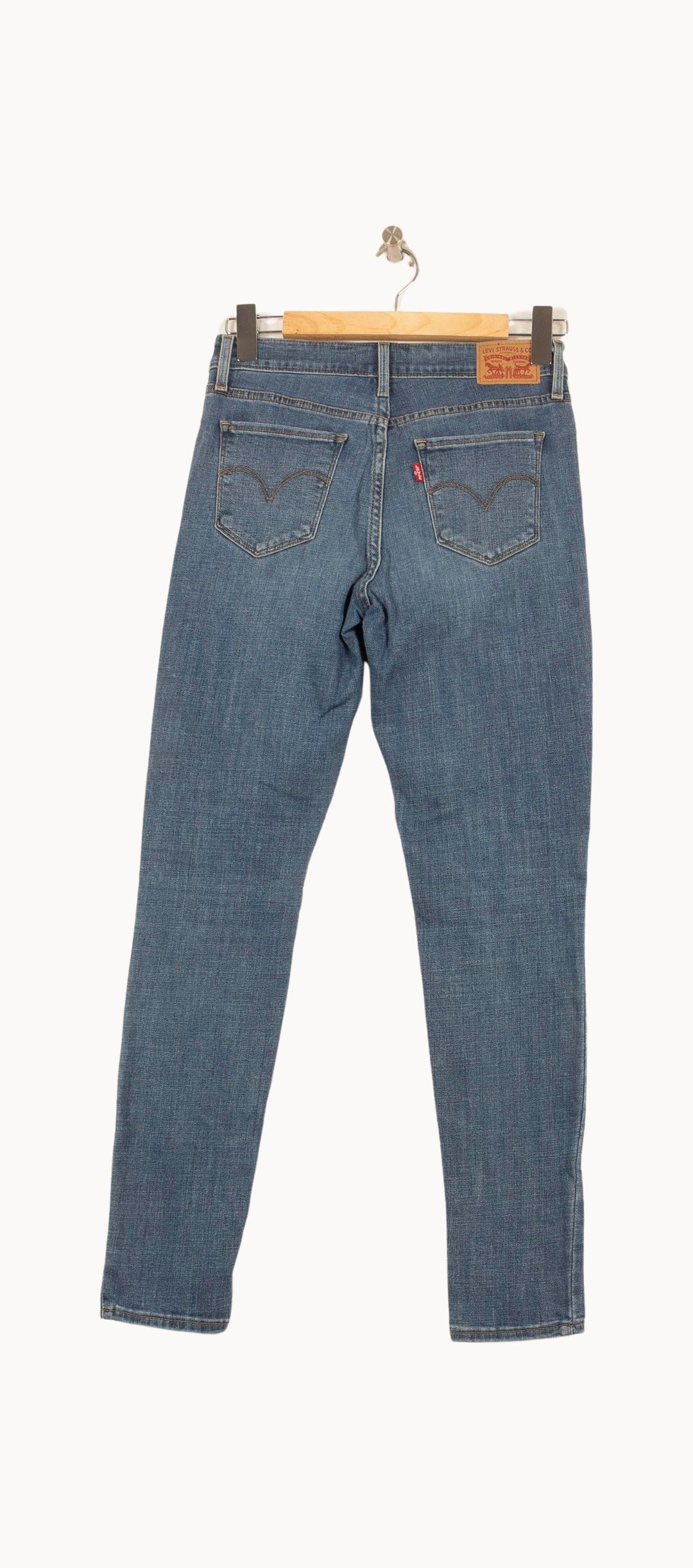 Jean Skinny Bleu - Taille M/38 de la marque Levi's | PARAD60968 - Vendu par Paradigme - Image 4