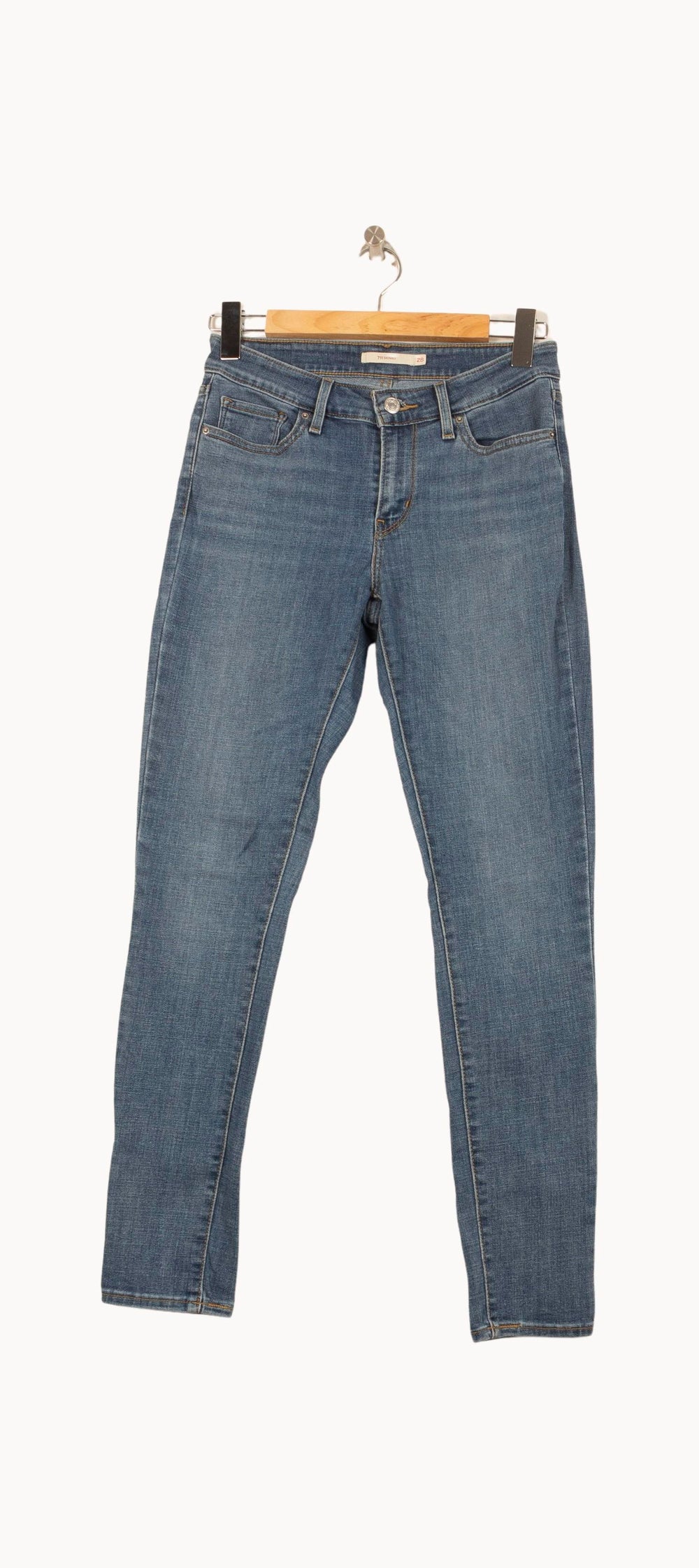 Jean Skinny Bleu - Taille M/38 de la marque Levi's | PARAD60968 - Vendu par Paradigme - Image 2
