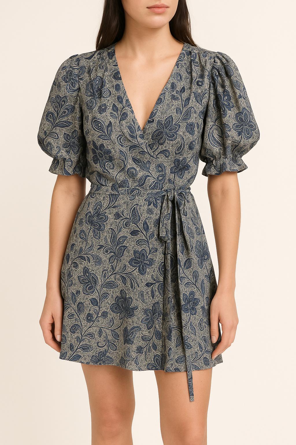 Robe Portefeuille Bleue - Taille S/36 de la marque Bérénice | PARAD60979 - Vendu par Paradigme - Image 1