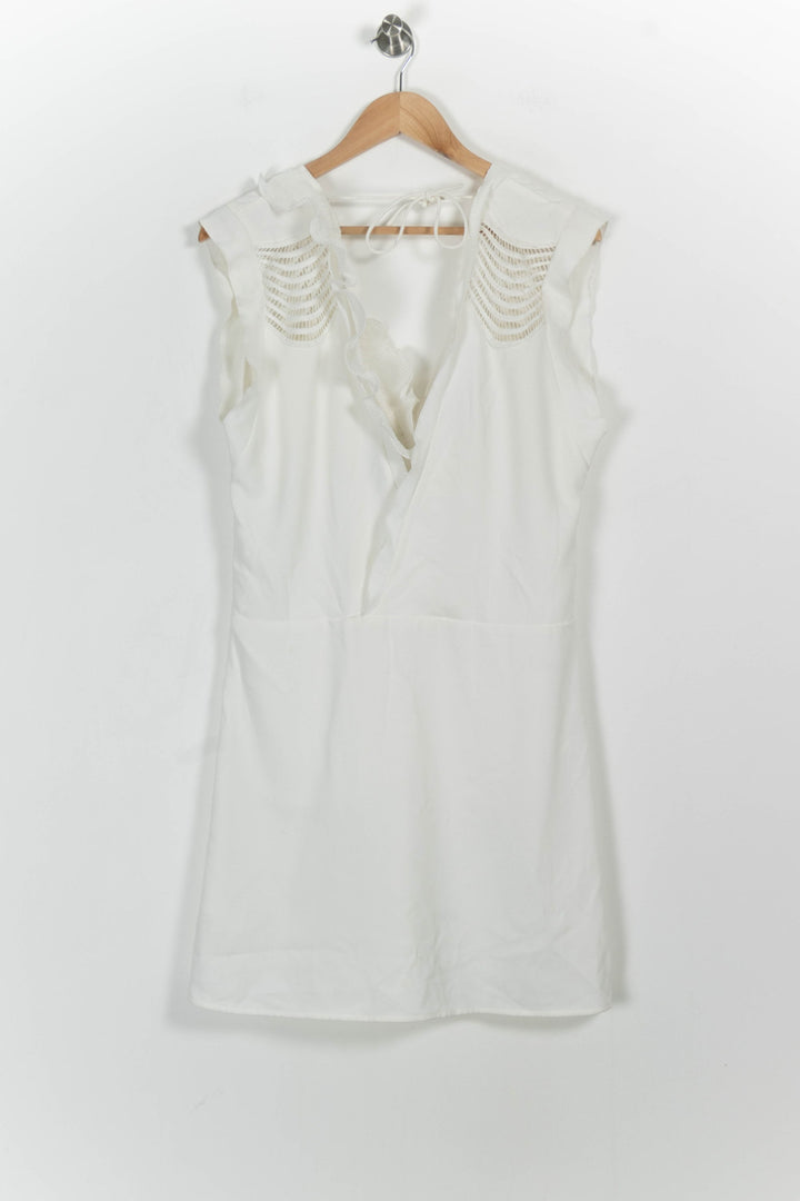 Robe Courte Blanche - Taille S/36 de la marque Bérénice | PARAD60980 - Vendu par Paradigme - Image 4