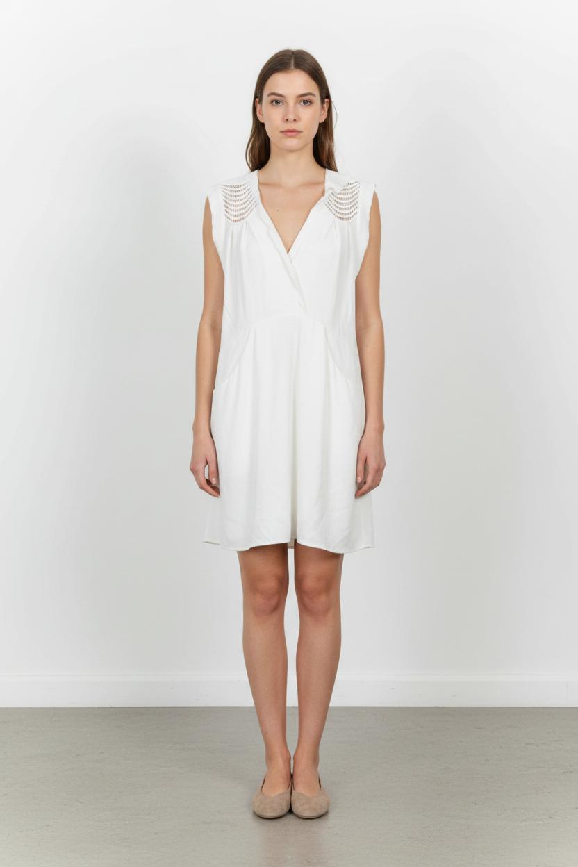 Robe Courte Blanche - Taille S/36 de la marque Bérénice | PARAD60980 - Vendu par Paradigme - Image 1