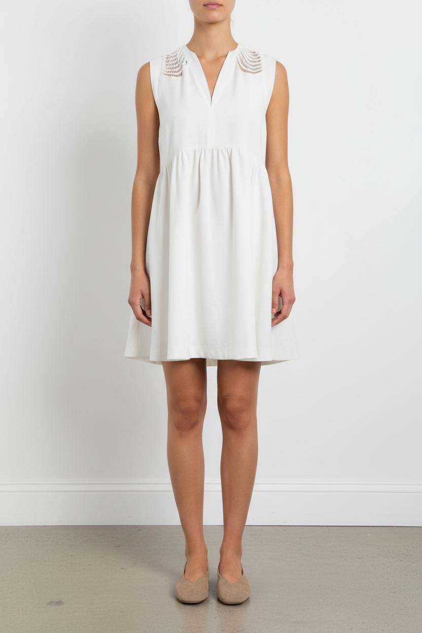 Robe Courte Blanche - Taille S/36 de la marque Bérénice | PARAD60983 - Vendu par Paradigme - Image 1