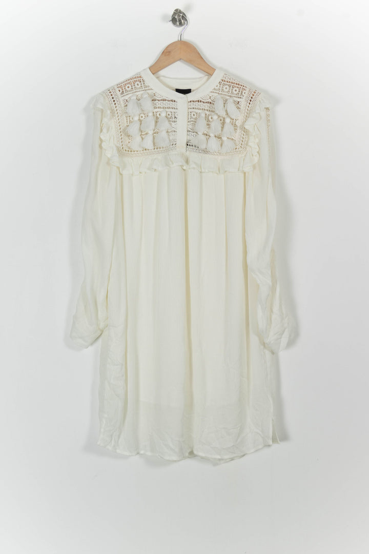 Robe Courte Blanche - Taille L/40 de la marque Bérénice | PARAD60984 - Vendu par Paradigme - Image 2