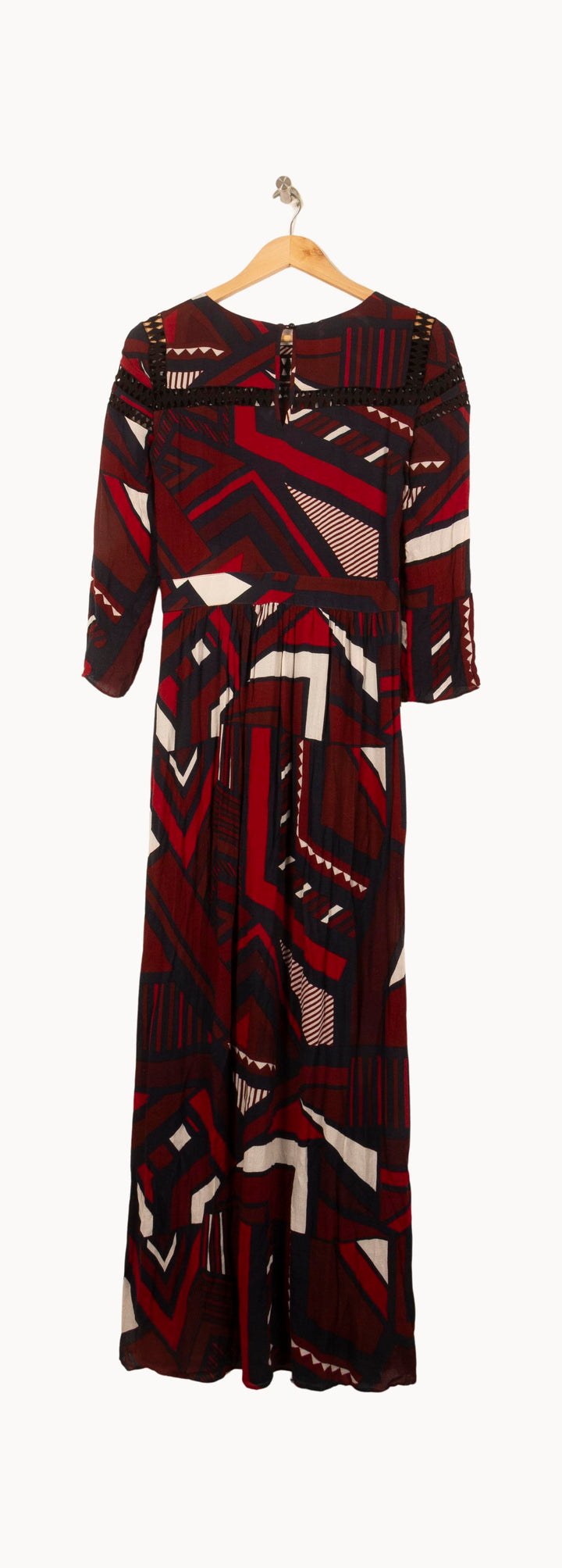 Robe Longue Bordeaux et Noire - Taille S/36 de la marque ba&sh | PARAD60991 - Vendu par Paradigme - Image 4