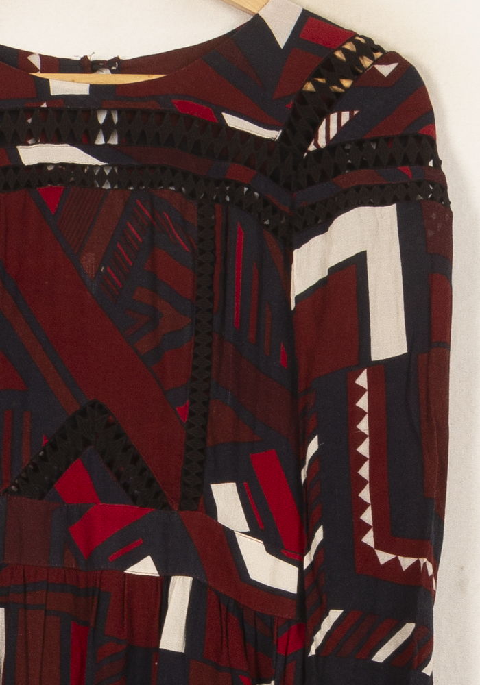 Robe Longue Bordeaux et Noire - Taille S/36 de la marque ba&sh | PARAD60991 - Vendu par Paradigme - Image 3