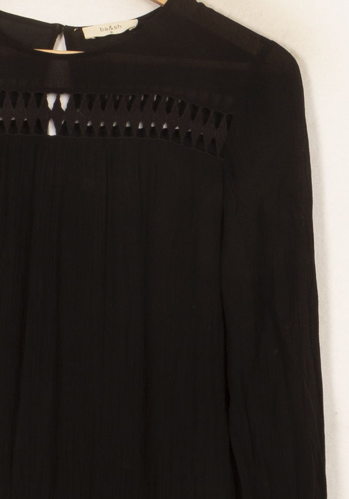 Robe Midi Noire - Taille XS/34 de la marque ba&sh | PARAD60992 - Vendu par Paradigme - Image 3