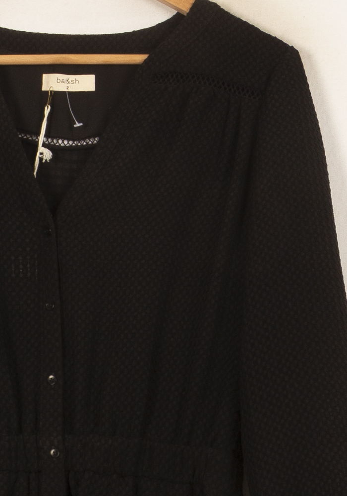 Robe Longue Noire - Taille M/38 de la marque ba&sh | PARAD60993 - Vendu par Paradigme - Image 3